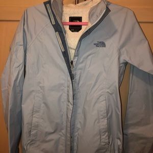 Light Blue North Face Windbreaker